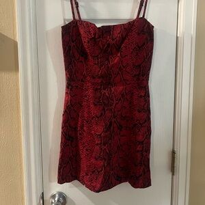Reformation Morrison dress in Cobra Red (size 2)